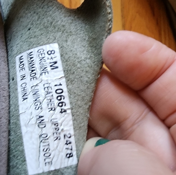 Timberland Smartwool Collab Maryjane Size 8.5 Leather Tan&green Outdoors Active - Picture 2 of 8